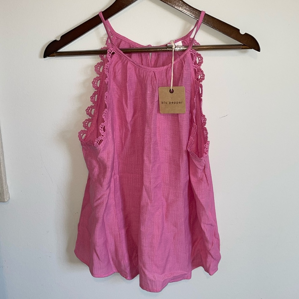 NWT Blu Pepper Halter Tank